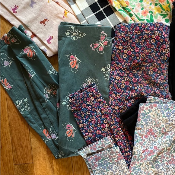 Bundle of 8 pairs Girls Large Leggings - Picture 4 of 6